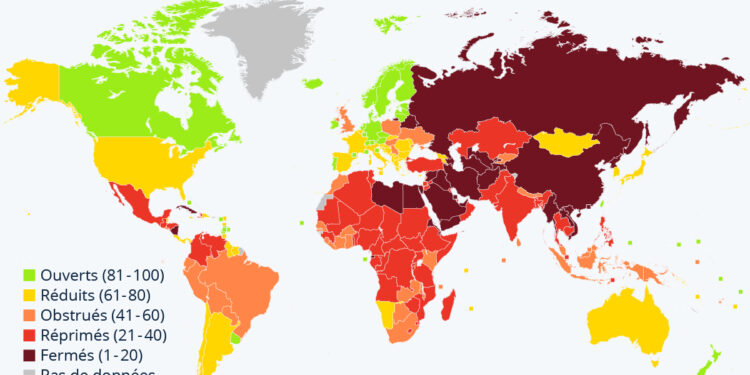 La liberté de manifester en péril dans le monde