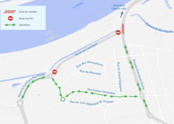 Avignon : travaux sur la rocade Charles de Gaulle jusqu’à fin mai au niveau de Courtine