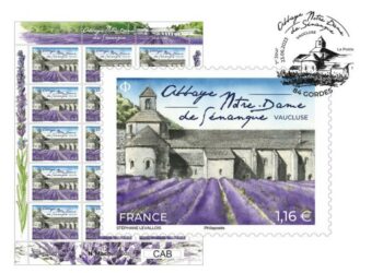 Un timbre-poste à l’effigie de l’Abbaye Notre-Dame-de-Sénanque