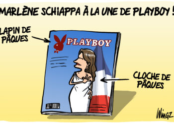 Marlène Schiappa à la une de Playboy vue par Wingz pour l’Echo du Mardi