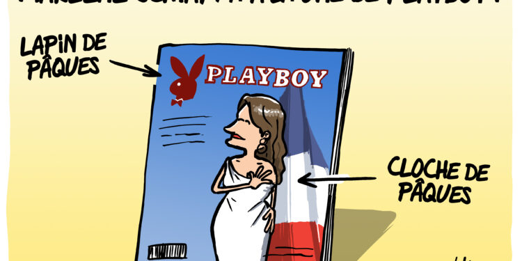 Marlène Schiappa à la une de Playboy vue par Wingz pour l’Echo du Mardi