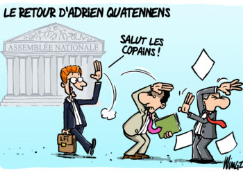 Le retour d’Adrien Quatennens vu par Wingz pour l’Echo du Mardi