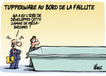 Tupperware au bord de la faillite vu par Wingz pour l’Echo du Mardi