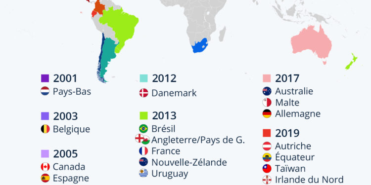 Mariage pour tous : retour sur la conquête de ce droit dans le monde