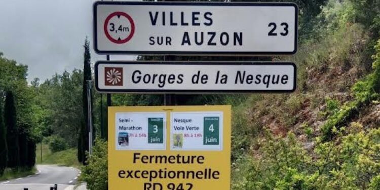 Fermeture des Gorges de la Nesque ce week-end
