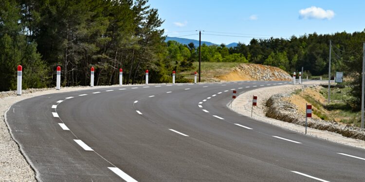 RD 34 : après l’effondrement localisé, la route est rouverte sur un nouveau tracé