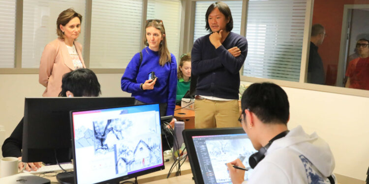 Carpentras : le studio d’animation Duetto production inaugure ses nouveaux locaux