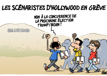 La grève des scénaristes d’Hollywood vu par Wingz pour l’Echo du Mardi
