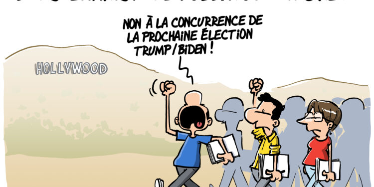 La grève des scénaristes d’Hollywood vu par Wingz pour l’Echo du Mardi