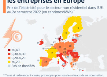 Prix de l’électricité : ce que payent les entreprises en Europe