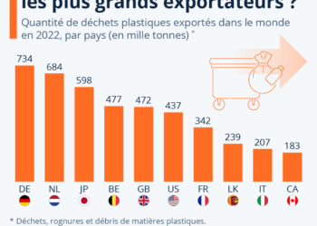 Déchets plastiques : qui sont les plus grands exportateurs ?