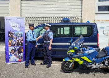 Un policier allemand en renfort des gendarmes du peloton d’autoroute d’Orange