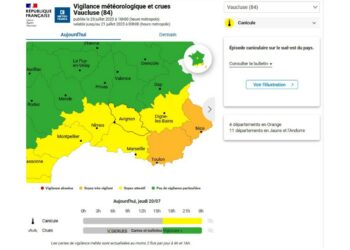 Levée du niveau ‘alerte canicule’ en Vaucluse