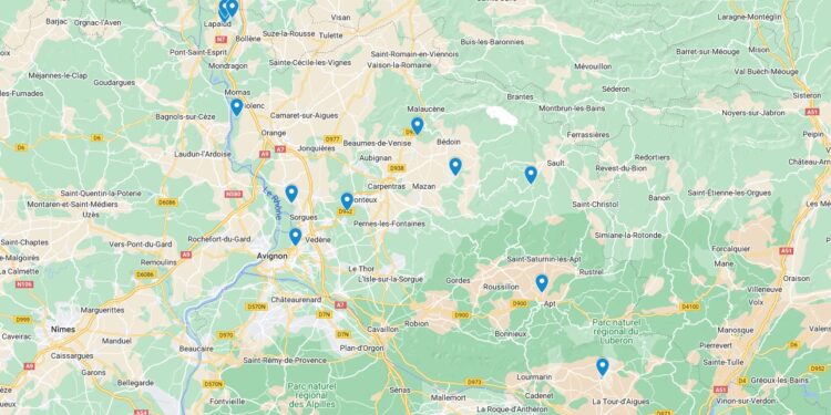 (Carte interactive) Vaucluse : où se baigner en milieu naturel ?