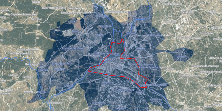 (cartes) Avignon : une zone d’emploi de 285 797 habitants sans LEO