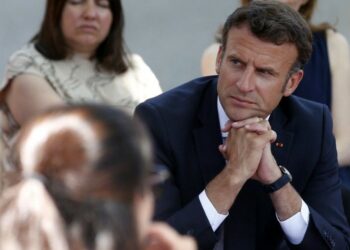 Vaucluse, Emmanuel Macron, à Orange, ce vendredi 1er septembre