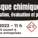 Webinaire « le risque chimique : les bases sur l’identification, l’évaluation et la prévention »