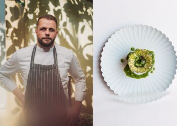 La recette de courgette violon au piment vert et caviar du chef Florent Pietravalle