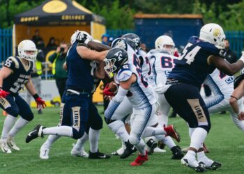 Football américain : France-Serbie au Parc des sports à Avignon