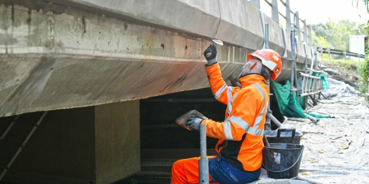 Travaux sur la RD 900 près de Caumont-sur-Durance