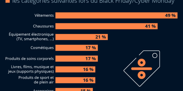 Quels achats prévoient les Français lors du Black Friday ?