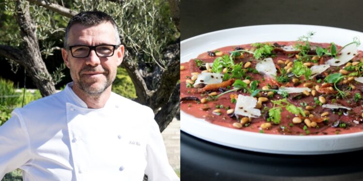 La recette de carpaccio de taureau du chef Michel Hulin