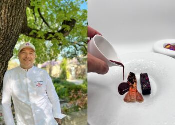 La recette de langoustine avec betterave du chef Christophe Chiavola
