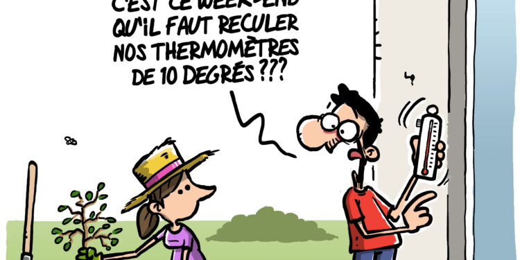 Record de chaleur en octobre vu par Wingz pour l’Echo du Mardi