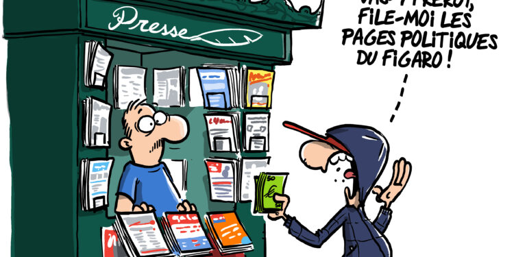 Une députée droguée par un sénateur vue par Wingz pour l’Echo du Mardi