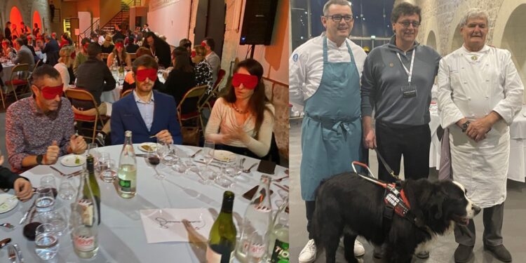 La Fondation Frédéric Gaillanne récolte 25 000€ lors d’un dîner caritatif dans le noir