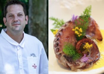 La recette de poulpe de Méditerranée rôti du chef Nicolas Bottero