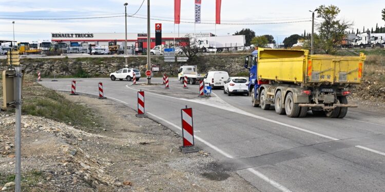Création d’un nouveau carrefour giratoire à Vedène
