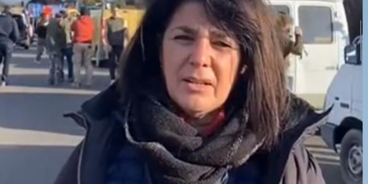 Manifestations agricoles, Georgia Lambertin vent debout