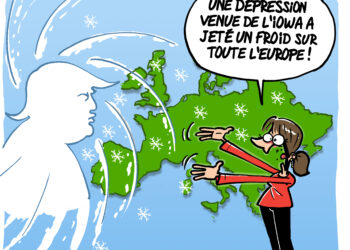 Le retour du froid vu par Wingz pour l’Echo du Mardi