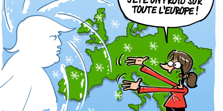 Le retour du froid vu par Wingz pour l’Echo du Mardi