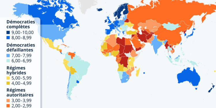 Un état des lieux de la démocratie dans le monde
