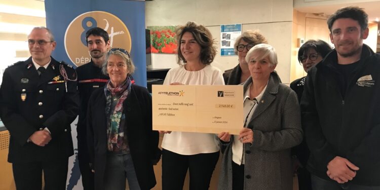 Le Département de Vaucluse remet un chèque de 2 948€ au Téléthon