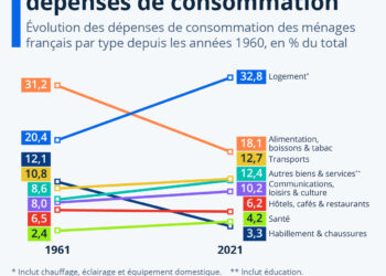 La transformation des dépenses de consommation en France