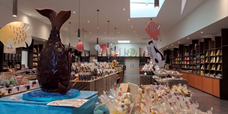 Elle est à croquer la Chocolaterie Castelain à Châteauneuf-du-Pape