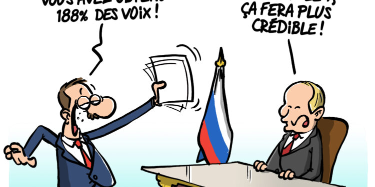 La réélection de Poutine vue par Wingz pour l’Echo du Mardi