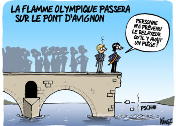 Avignon : le parcours de la flamme olympique vu par Wingz pour l’Echo du Mardi