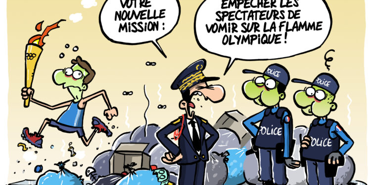 L’arrivée de la flamme olympique à Marseille vue par Wingz pour l’Echo du Mardi