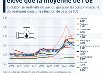 Le prix du gaz en France plus élevé que la moyenne de l’UE