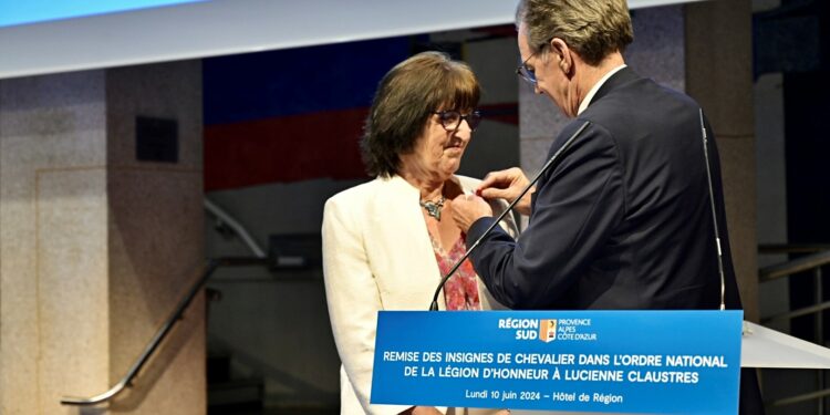 La L’Isloise Lucienne Claustres-Bonnet nommée au grade de chevalier de la Légion d’honneur