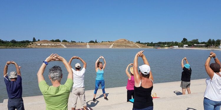 Lac de Monteux, à fond la forme