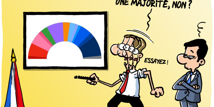 La majorité d’Emmanuel Macron vue par Wingz pour l’Echo du Mardi