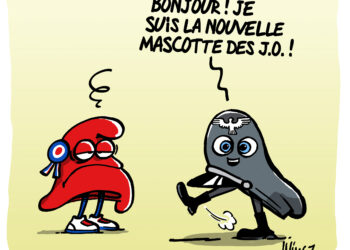 La mascotte des JO vue par Wingz pour l’Echo du Mardi