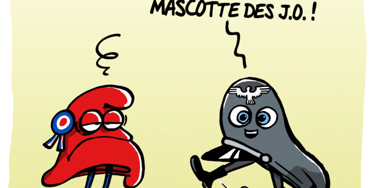 La mascotte des JO vue par Wingz pour l’Echo du Mardi