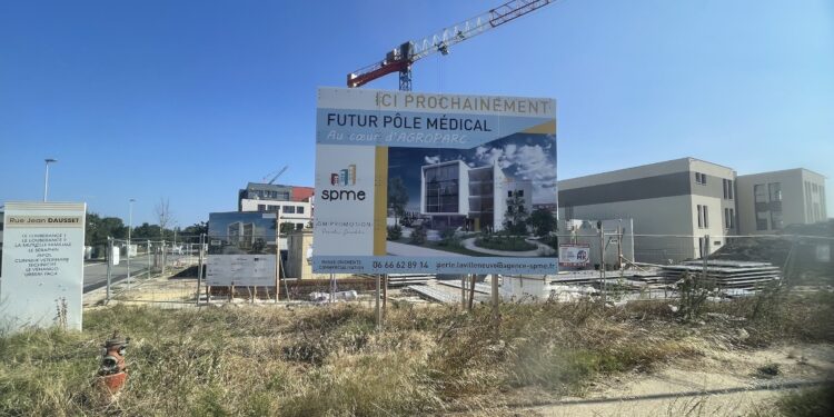 Une nouvelle maison médicale en construction au cœur d’Agroparc