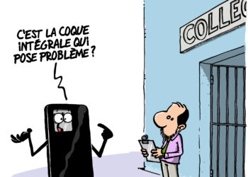 Le smartphone au collège vu par Wingz pour l’Echo du Mardi